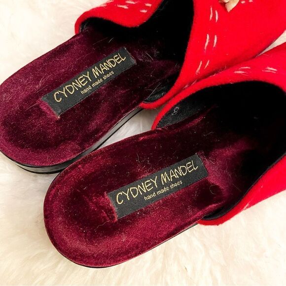 🍋 Cyndy Mandel • Women’s Handmade Clog Style Slip-On Shoes Size 8 - Picture 4 of 9
